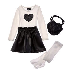 Freestyle Girls  Cool Kid 2-Fer Dress, White